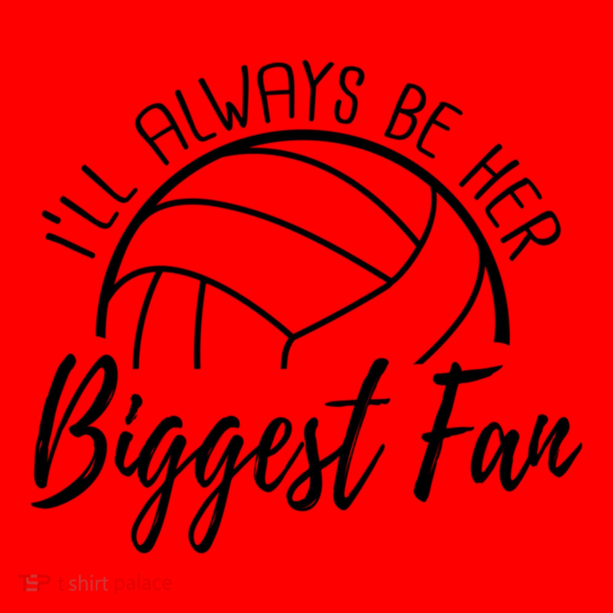 ILl Always Be Her Biggest Fan Volleyball Mom And Dad Gift Santa Hat