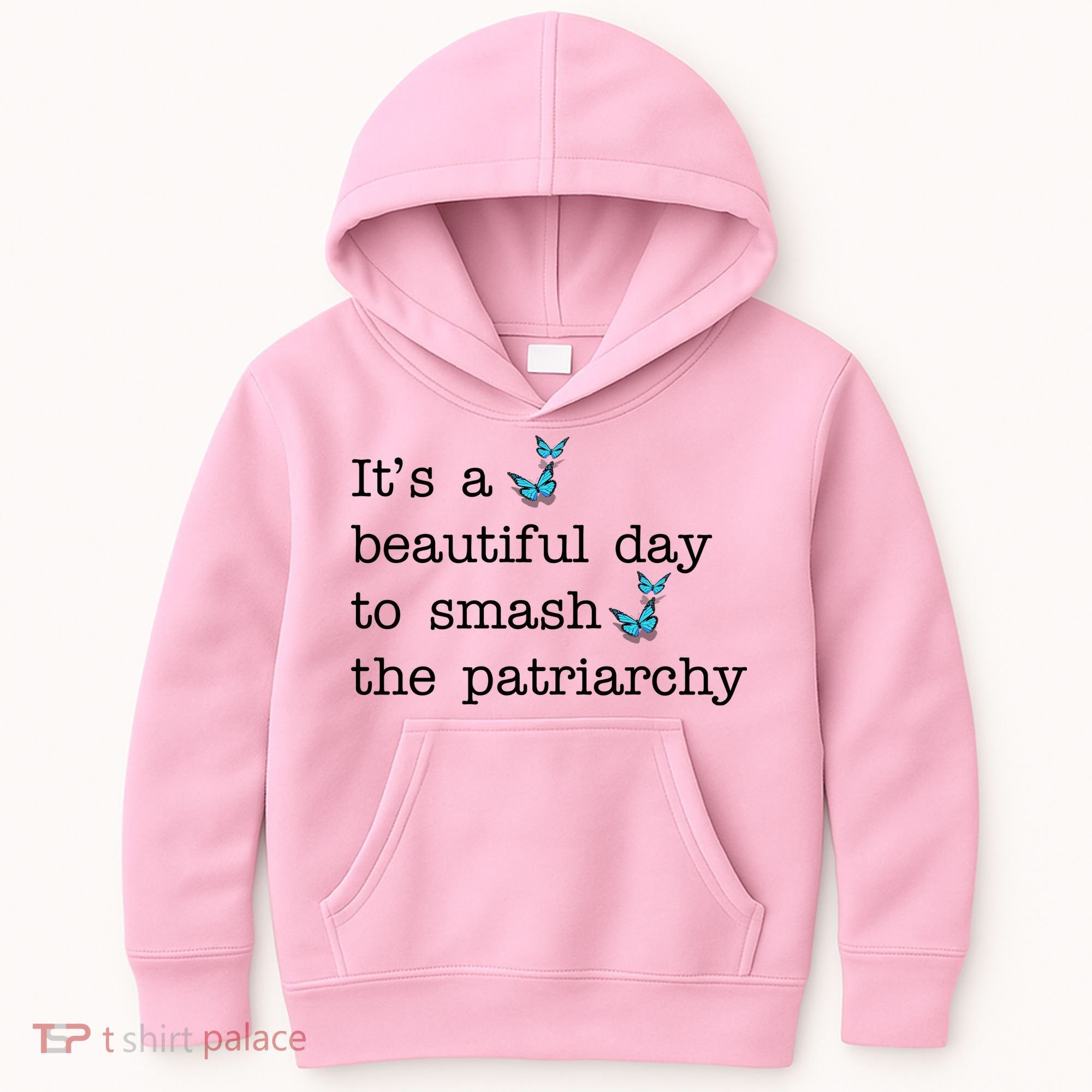 It's A Beautiful Day To Smash The Patriarchy Feminism Kids Hoodie