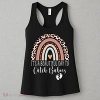 Its A Beautiful Day To Catch Babies Midwife LD Nurse Rainbow Women's Tank Top thumb 3