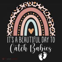 Its A Beautiful Day To Catch Babies Midwife LD Nurse Rainbow Women's Tank Top thumb 5