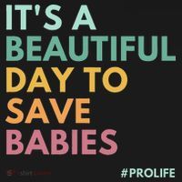 It's A Beautiful Day To Save Babies Pro Life Kids Sweatshirt thumb 2