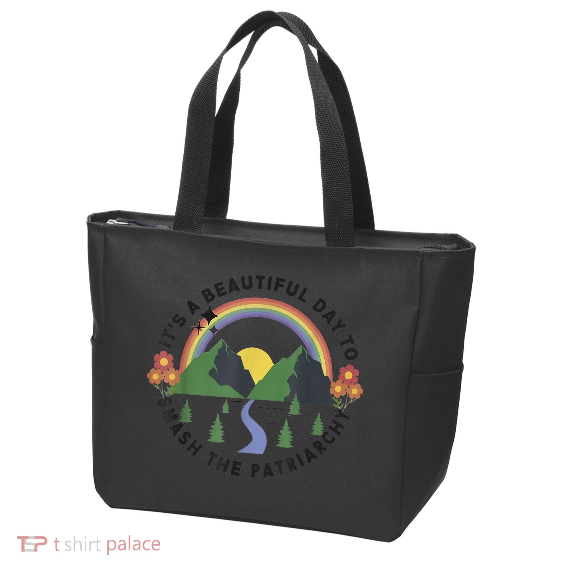 It's A Beautiful Day To Smash The Patriarchy Retro Feminism Tote Bag