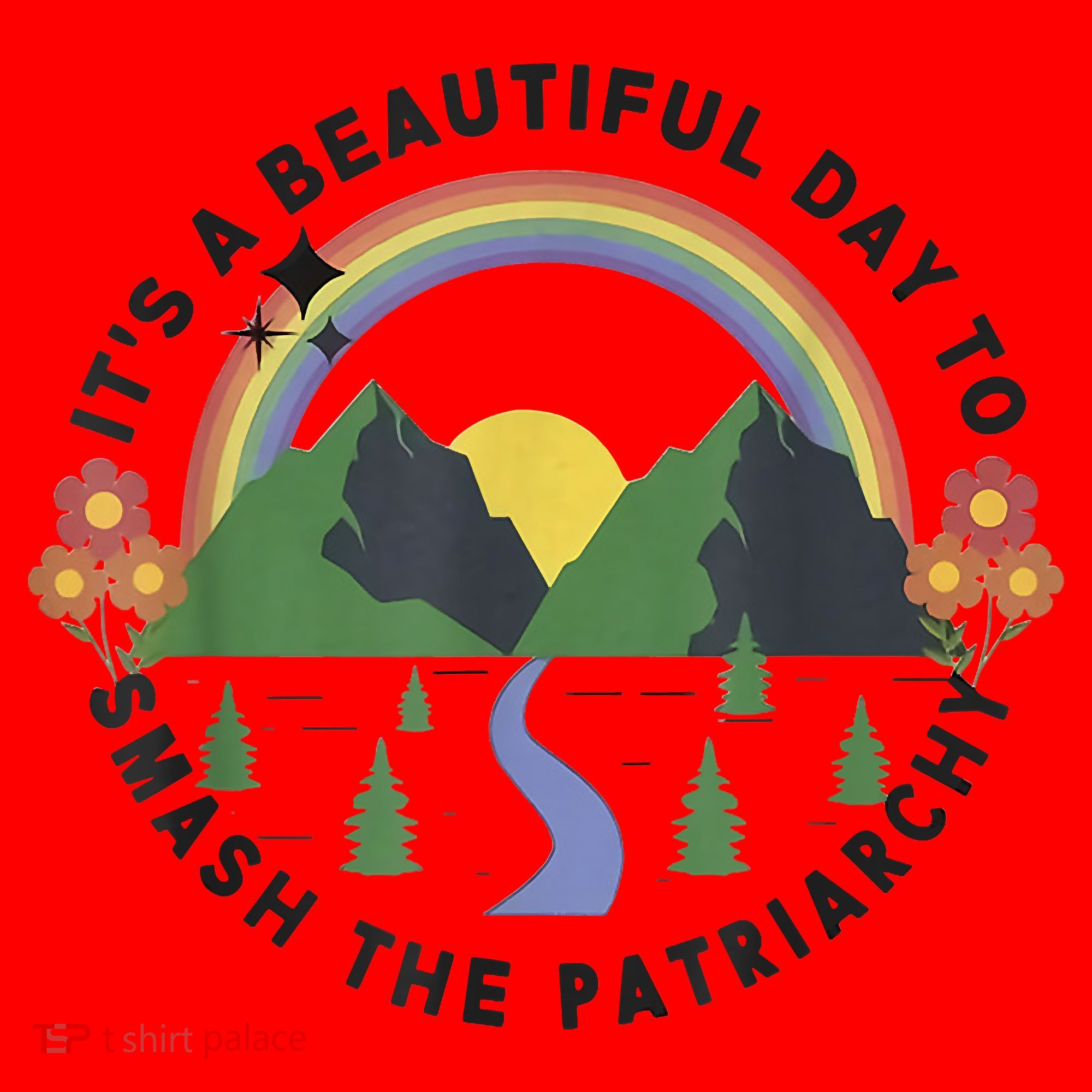 It's A Beautiful Day To Smash The Patriarchy Retro Feminism Santa Hat