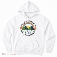 It's A Beautiful Day To Smash The Patriarchy Retro Feminism Hoodie thumb 0