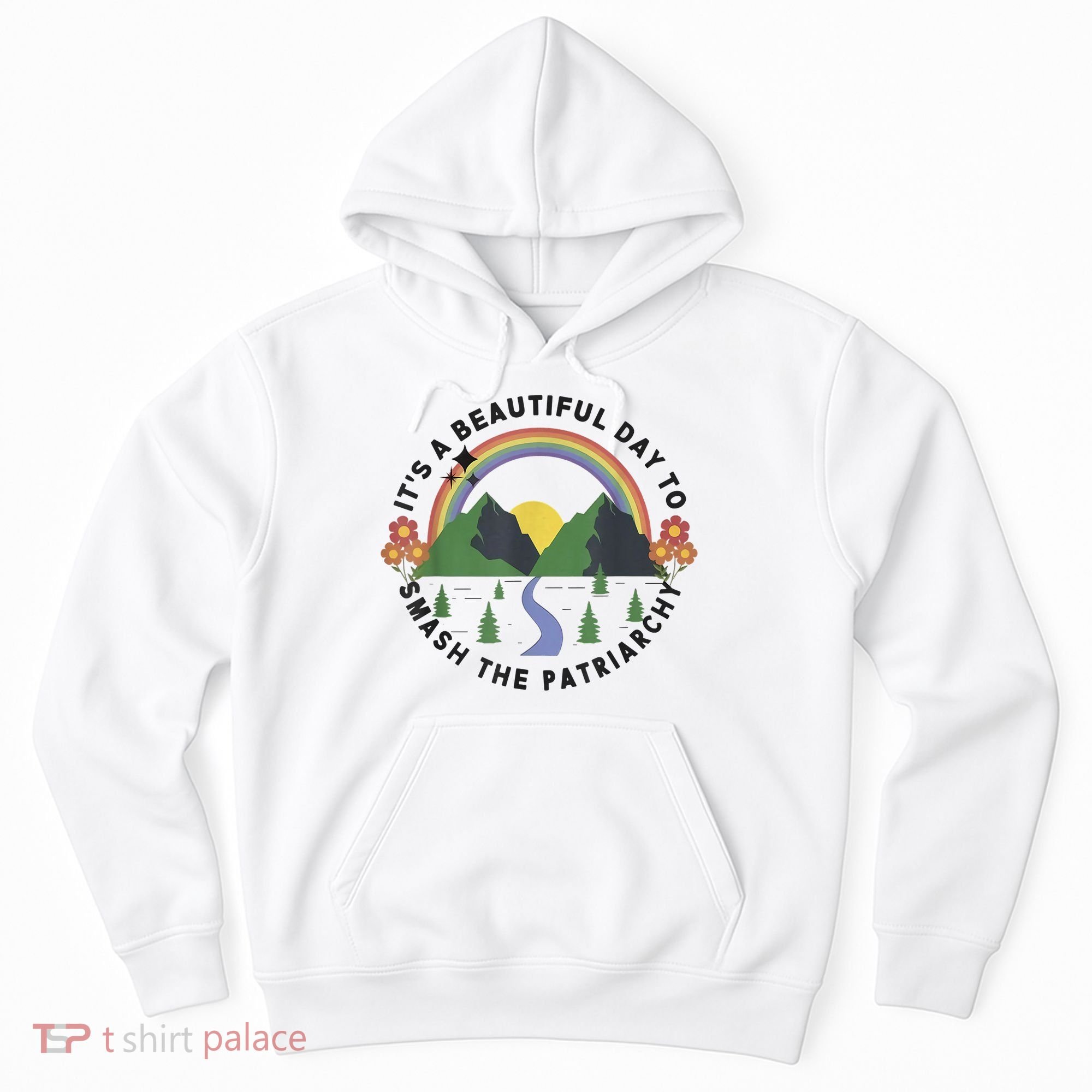It's A Beautiful Day To Smash The Patriarchy Retro Feminism Hoodie