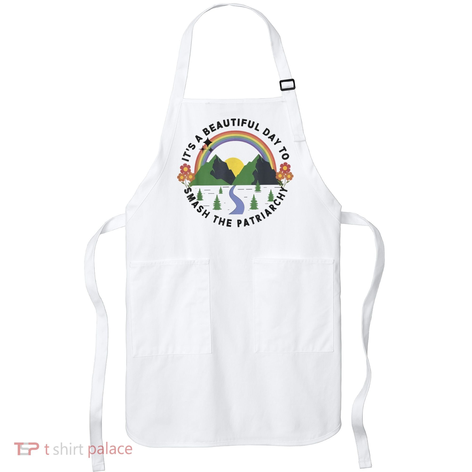 It's A Beautiful Day To Smash The Patriarchy Retro Feminism Apron
