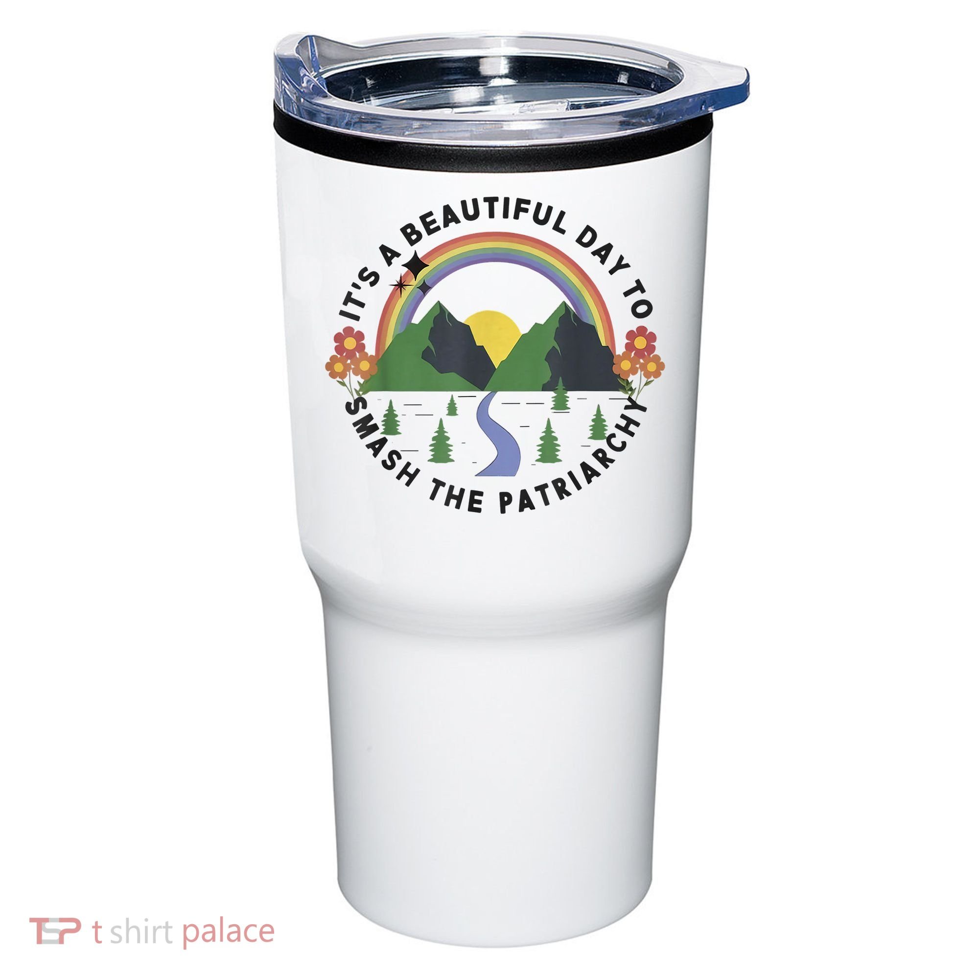 It's A Beautiful Day To Smash The Patriarchy Retro Feminism Tumbler