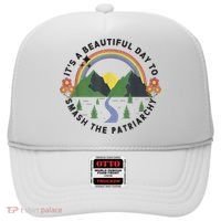 It's A Beautiful Day To Smash The Patriarchy Retro Feminism Hat thumb 0