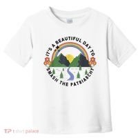 It's A Beautiful Day To Smash The Patriarchy Retro Feminism Toddler T-Shirt thumb 0