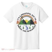 It's A Beautiful Day To Smash The Patriarchy Retro Feminism Kids T-Shirt thumb 0