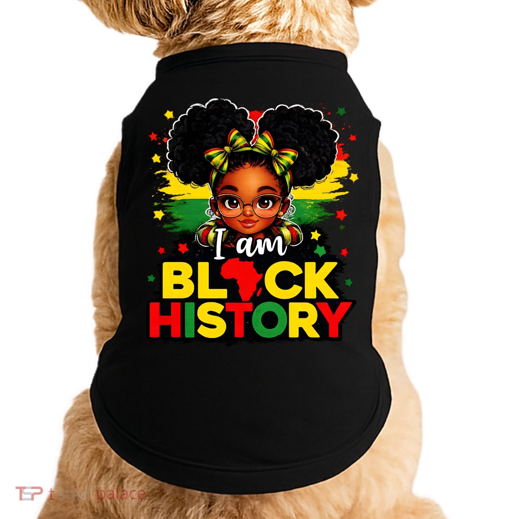 I Am Black History Coquette Pride African Doggie Tank