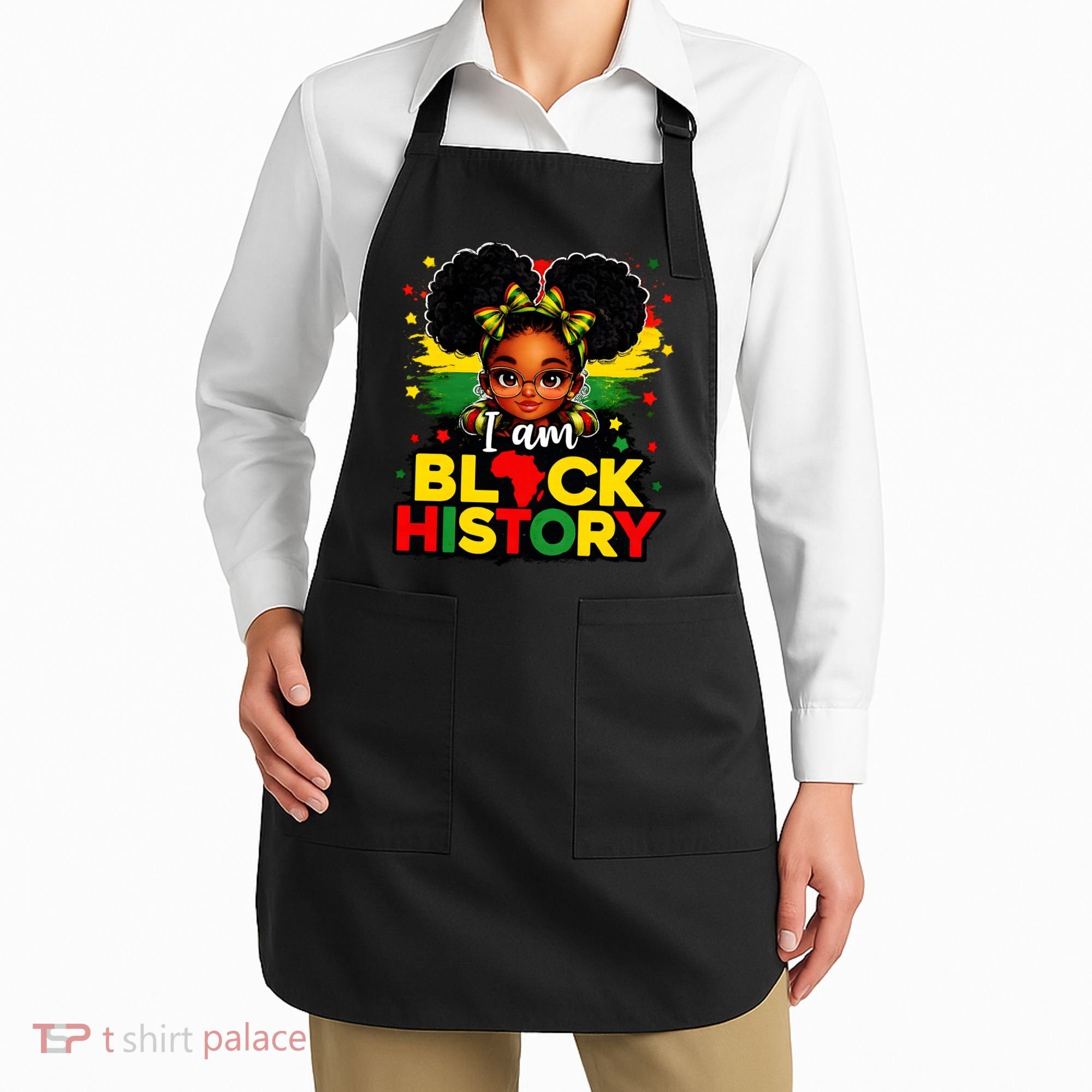 I Am Black History Coquette Pride African Apron