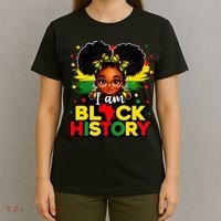 I Am Black History Coquette Pride African T-Shirt thumb 4