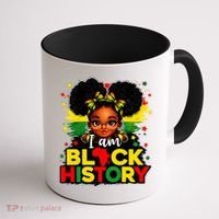 I Am Black History Coquette Pride African Coffee Mug thumb 1