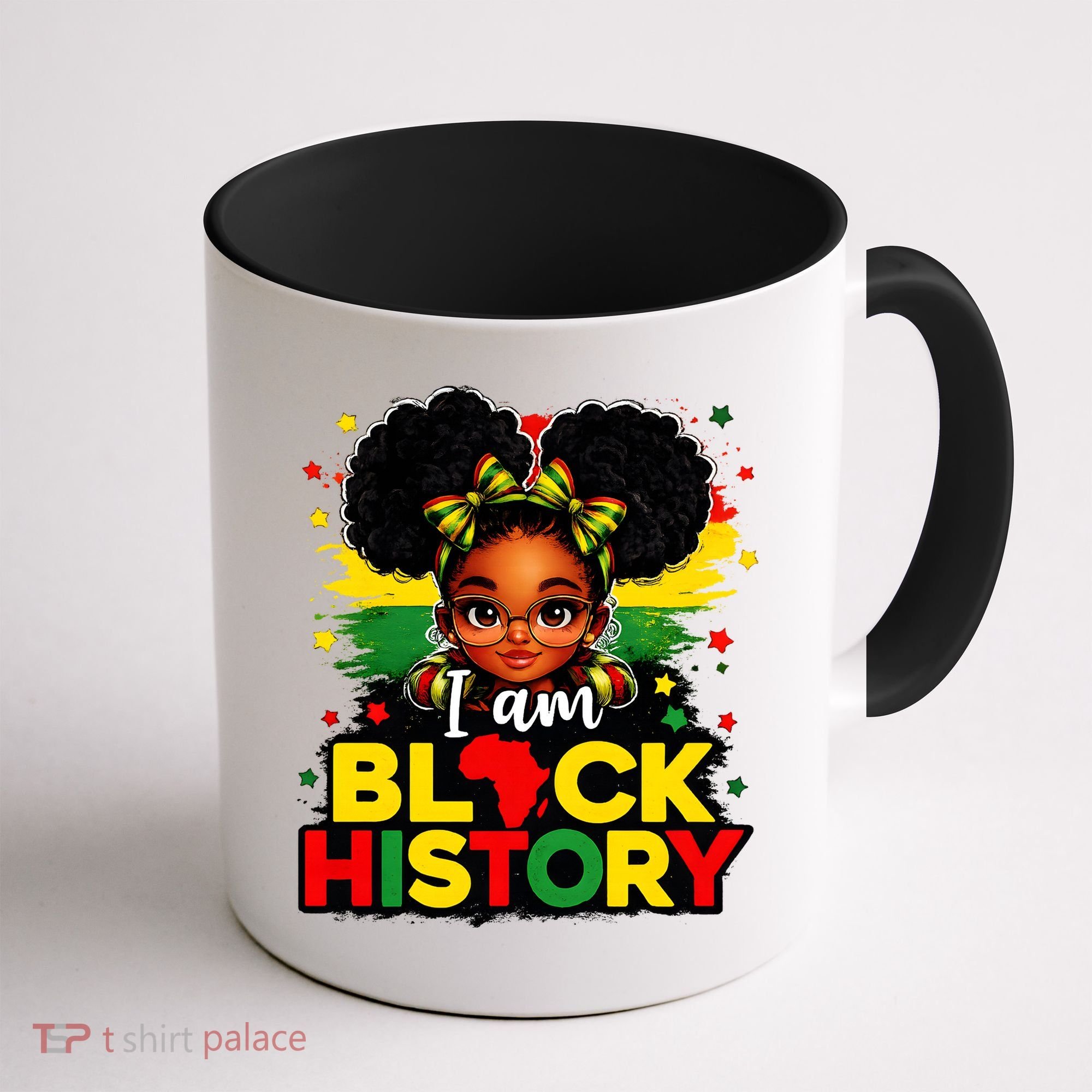 I Am Black History Coquette Pride African Coffee Mug