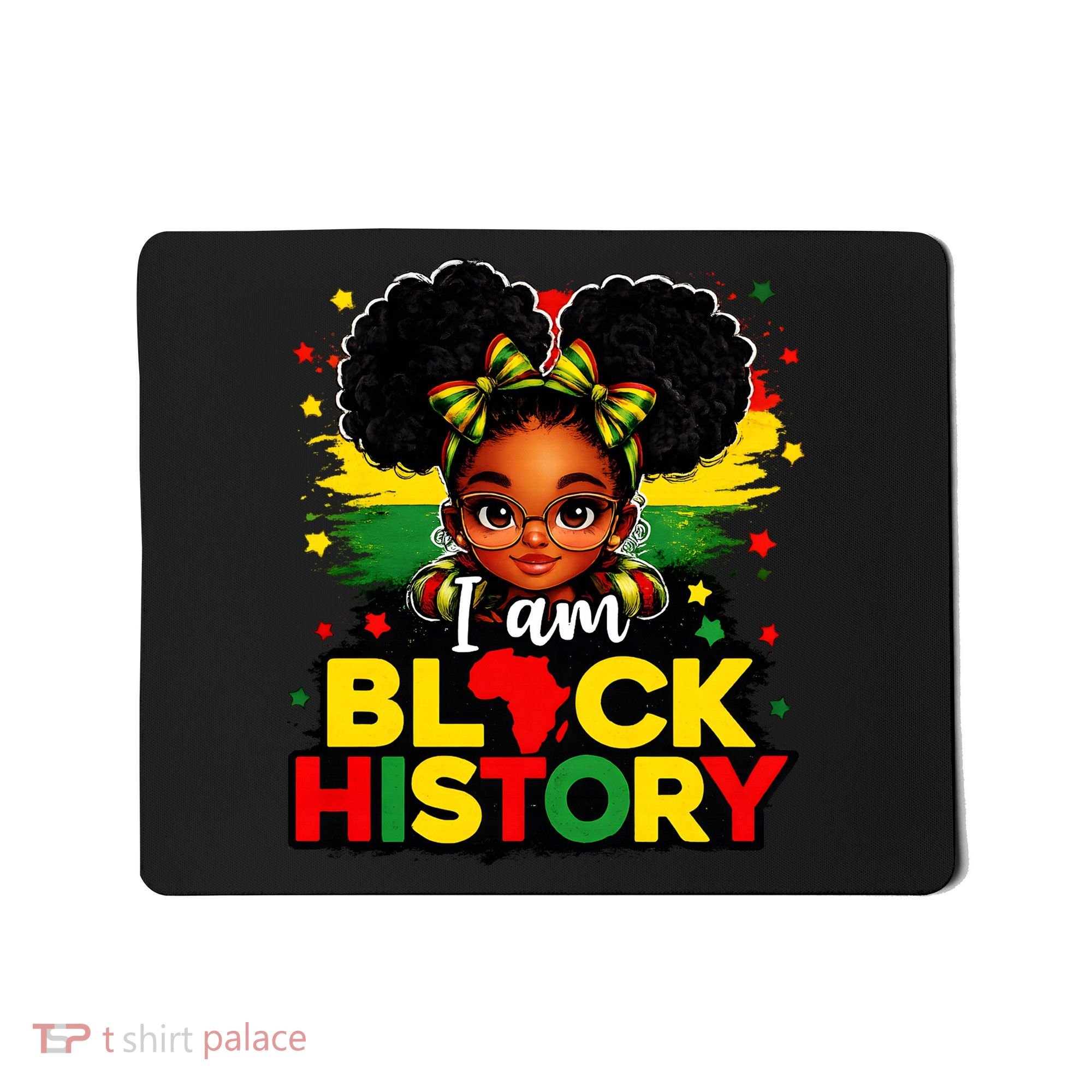 I Am Black History Coquette Pride African Mousepad