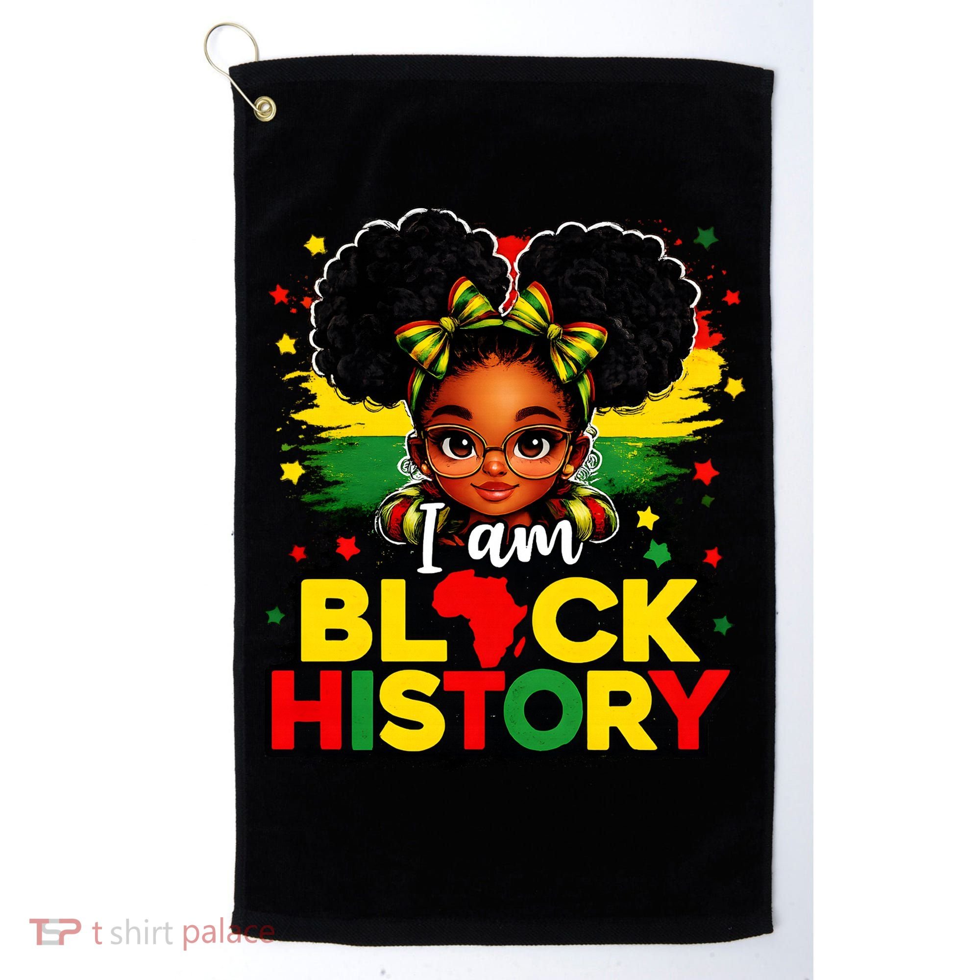 I Am Black History Coquette Pride African Golf Towel