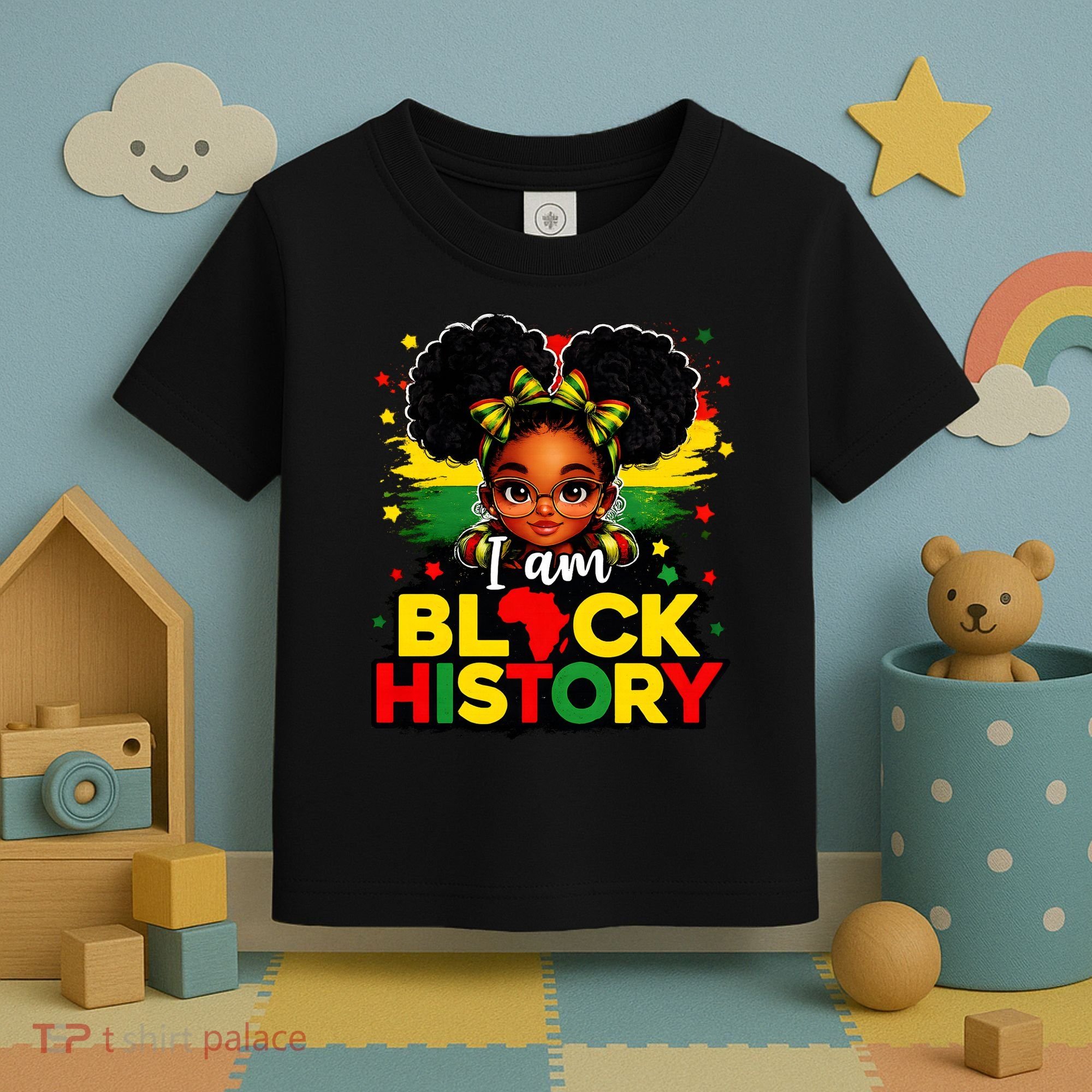 I Am Black History Coquette Pride African Toddler T-Shirt