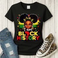I Am Black History Coquette Pride African Women's T-Shirt thumb 3