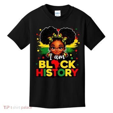 I Am Black History Coquette Pride African Kids T-Shirt