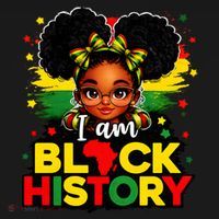 I Am Black History Coquette Pride African Kids T-Shirt thumb 4
