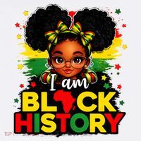 I Am Black History Coquette Pride African Comfort Colors Garment-Dyed Hooded Sweatshirt thumb 2