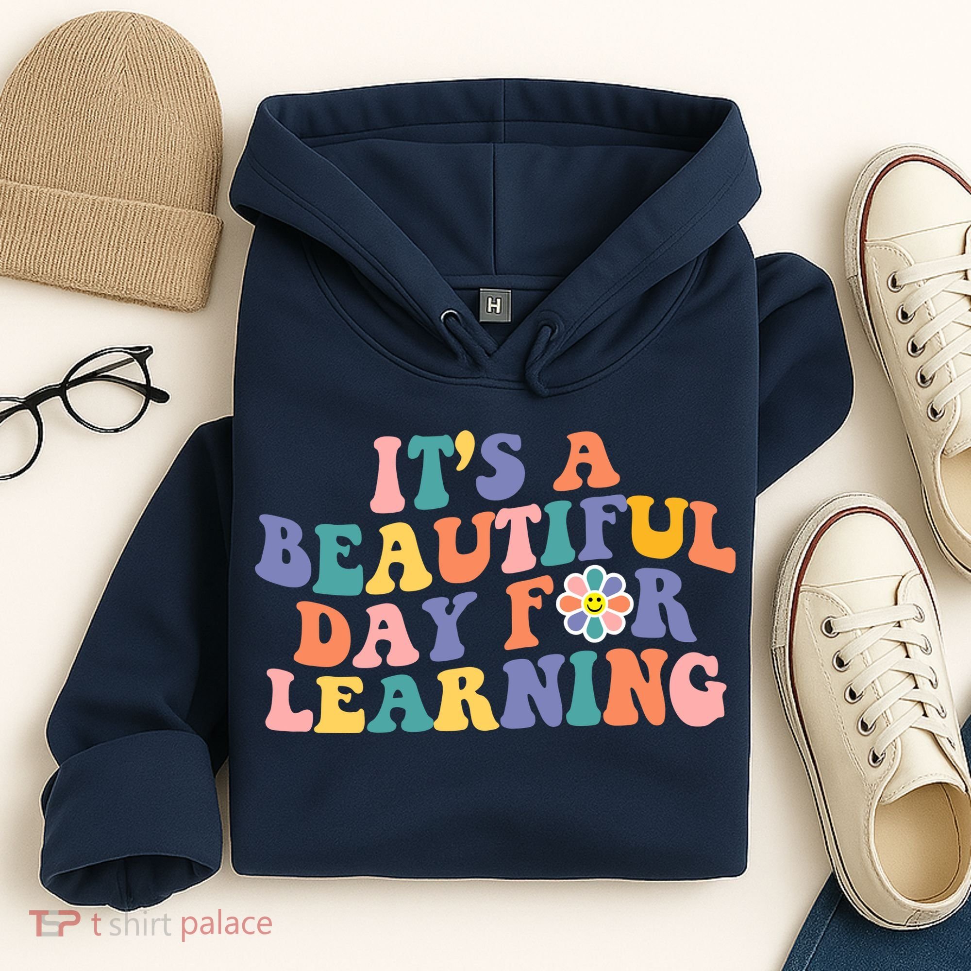 It's A Beautiful Day For Learning Back To School Retro Hoodie