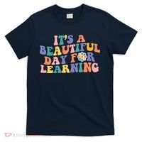 It's A Beautiful Day For Learning Back To School Retro T-Shirt thumb 0