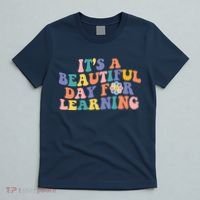 It's A Beautiful Day For Learning Back To School Retro T-Shirt thumb 5