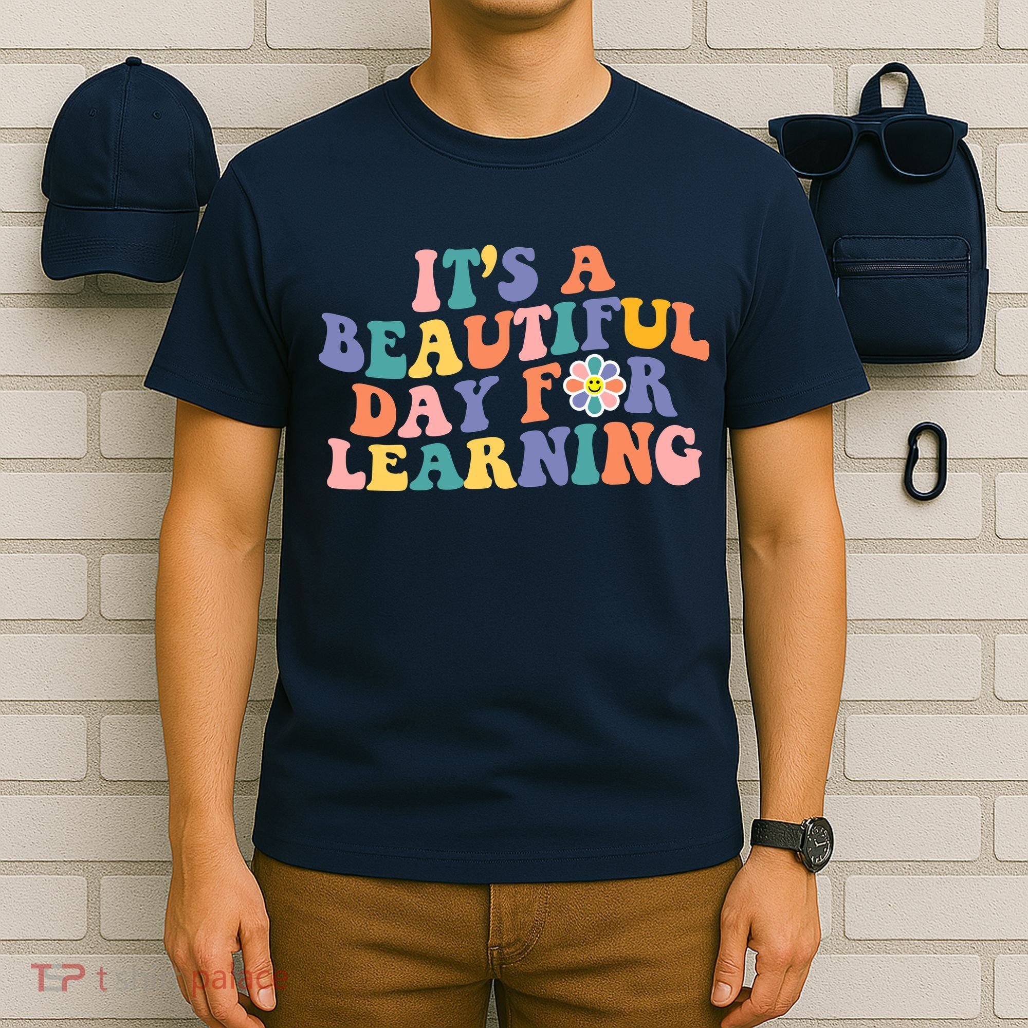 It's A Beautiful Day For Learning Back To School Retro T-Shirt