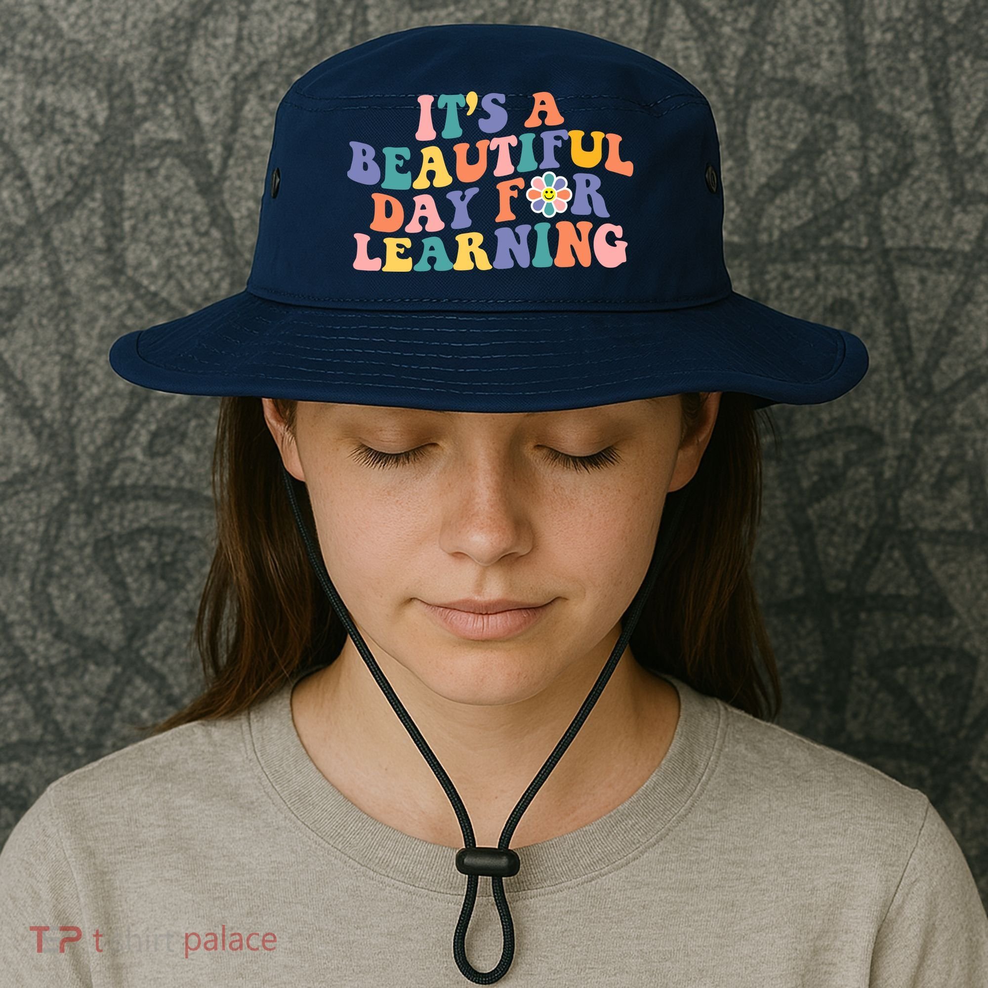 It's A Beautiful Day For Learning Back To School Retro Bucket Hat