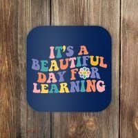 It's A Beautiful Day For Learning Back To School Retro Coaster thumb 0