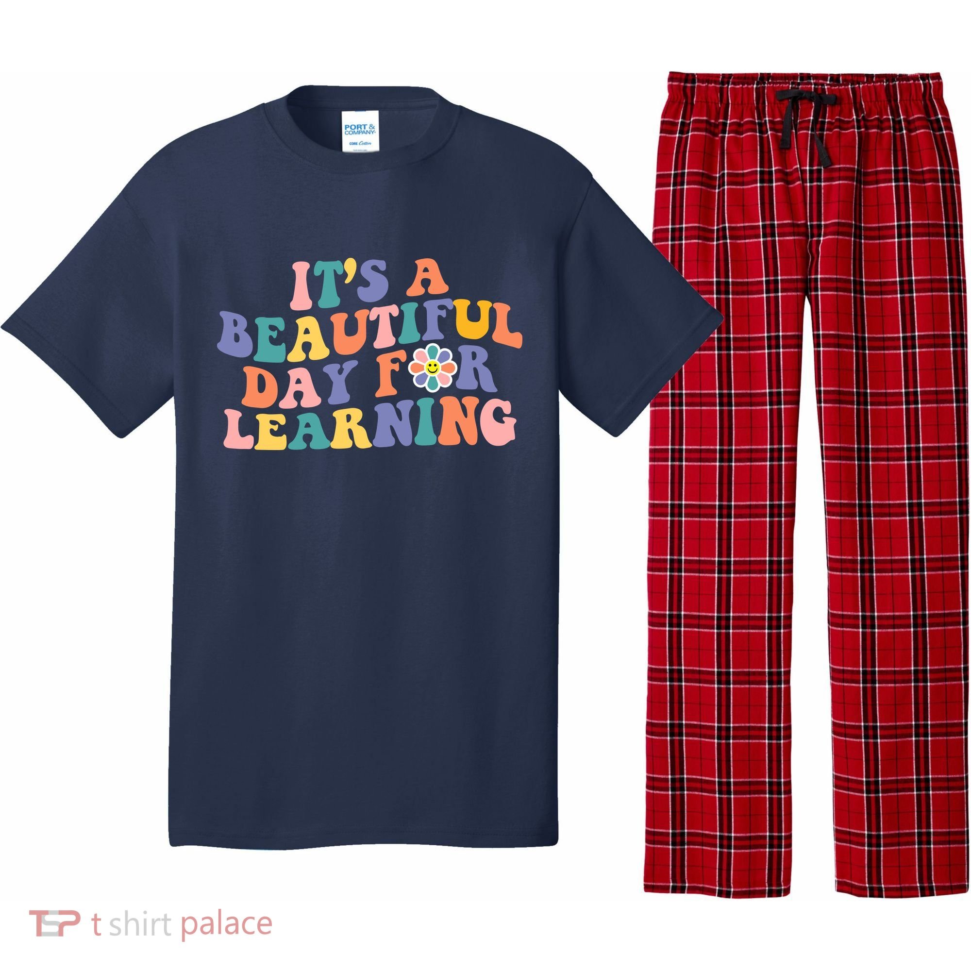 It's A Beautiful Day For Learning Back To School Retro Pajama Set