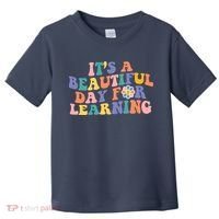 It's A Beautiful Day For Learning Back To School Retro Toddler T-Shirt thumb 0