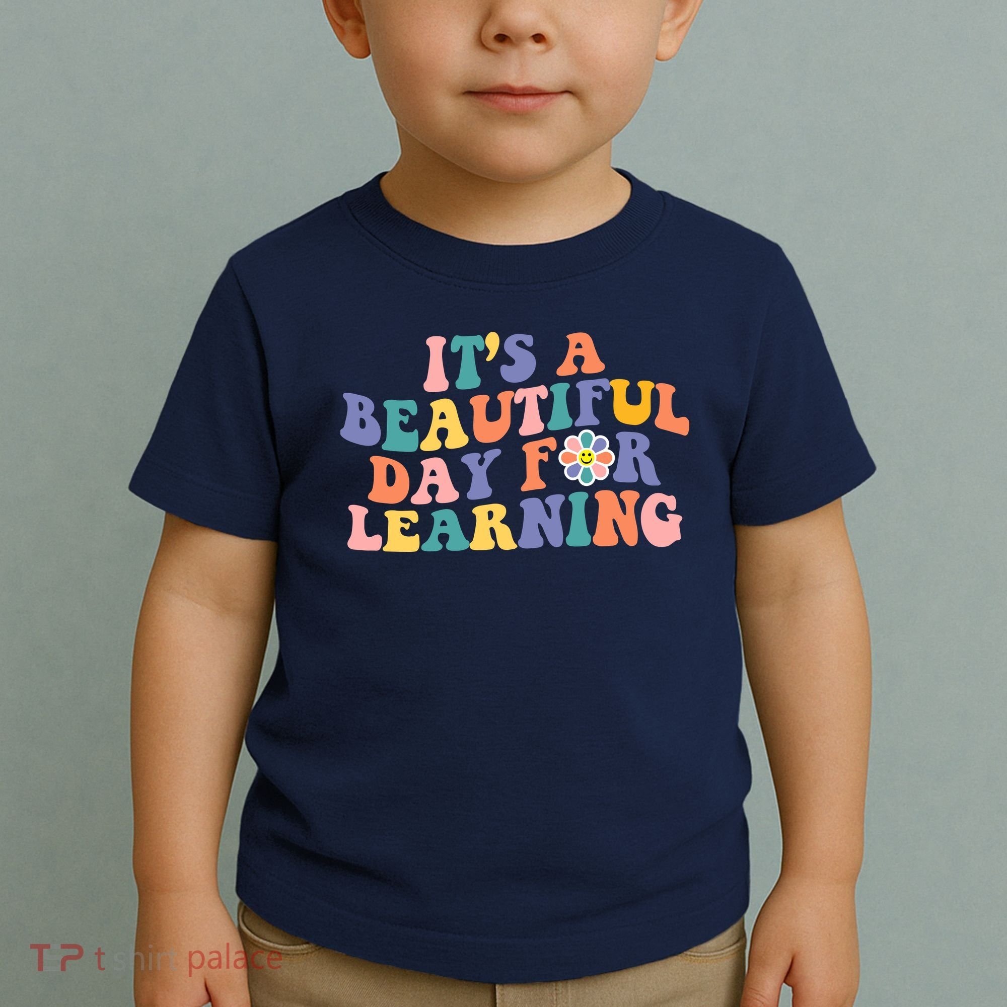 It's A Beautiful Day For Learning Back To School Retro Toddler T-Shirt