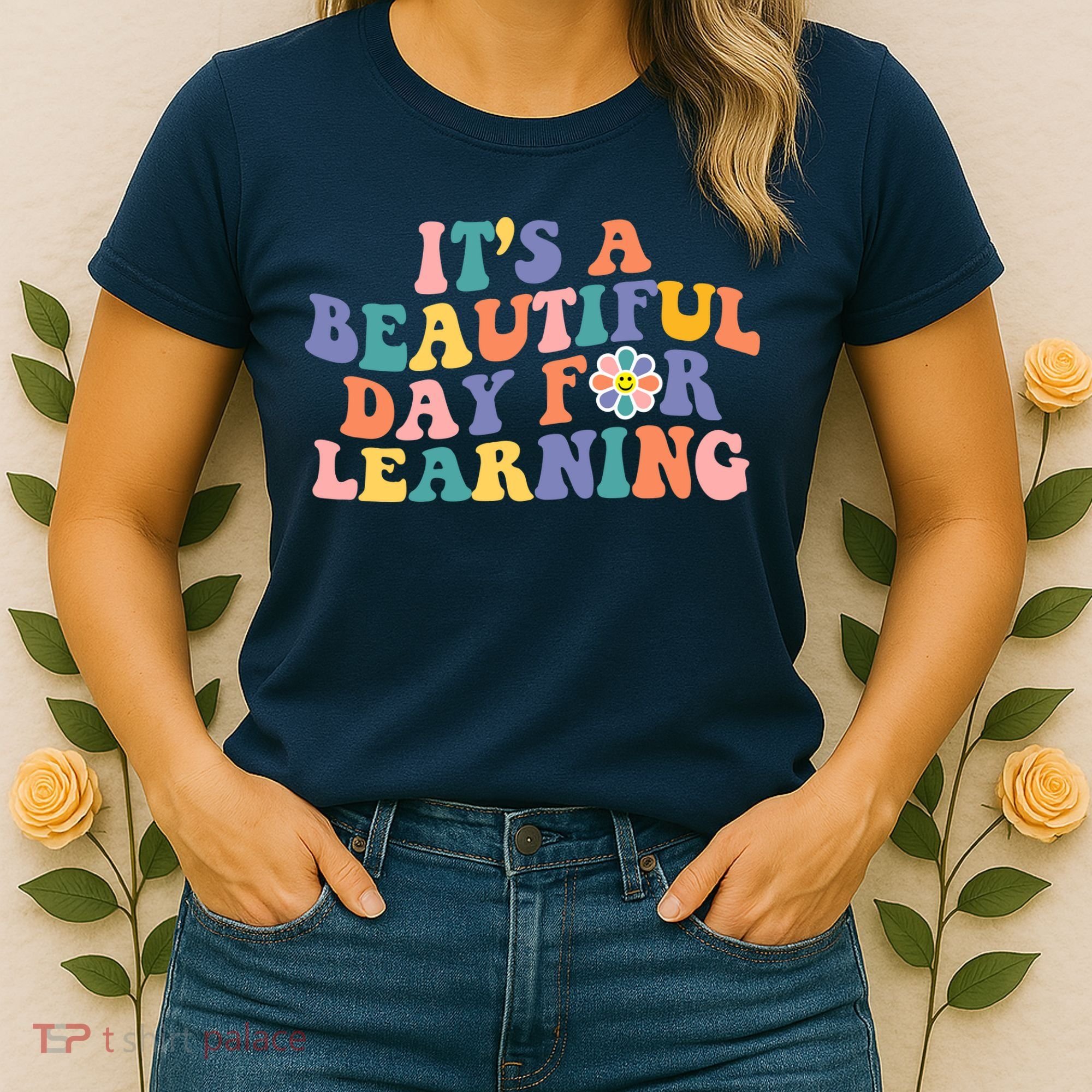 It's A Beautiful Day For Learning Back To School Retro Women's T-Shirt