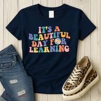 It's A Beautiful Day For Learning Back To School Retro Women's T-Shirt thumb 3