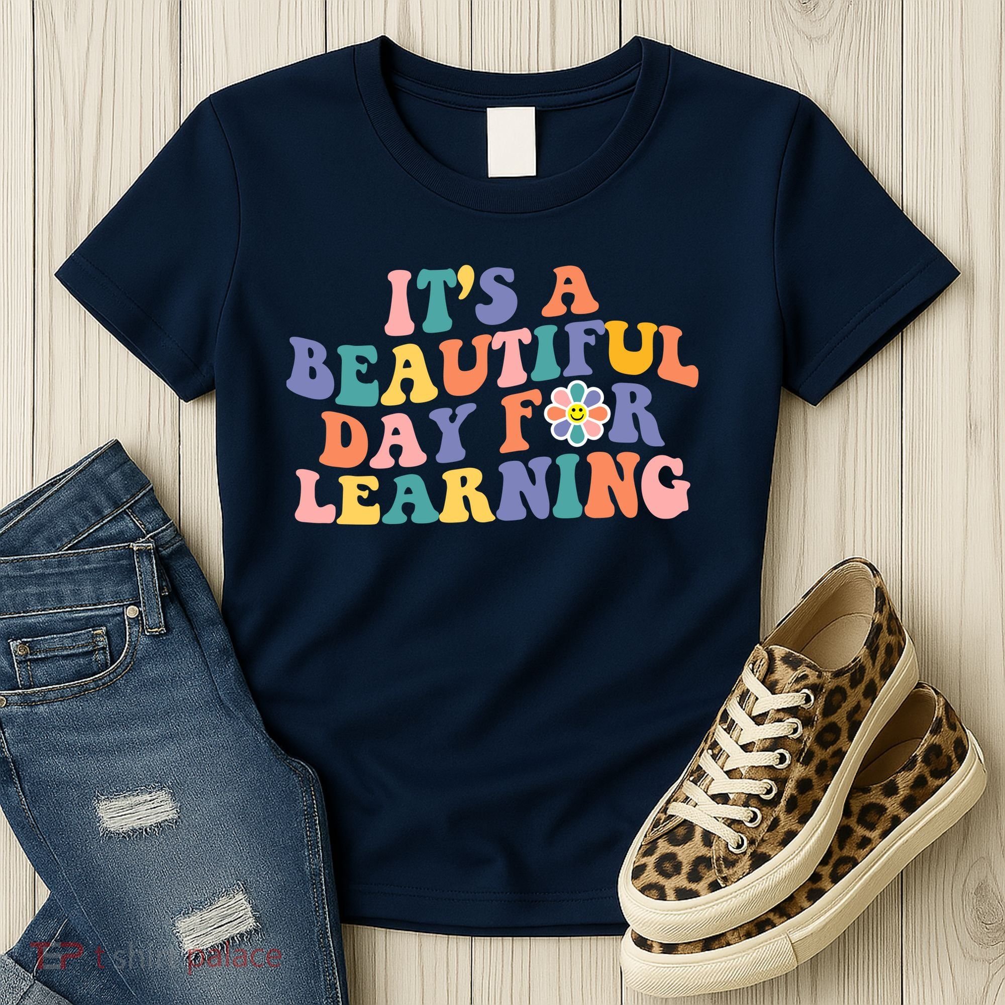 It's A Beautiful Day For Learning Back To School Retro Women's T-Shirt