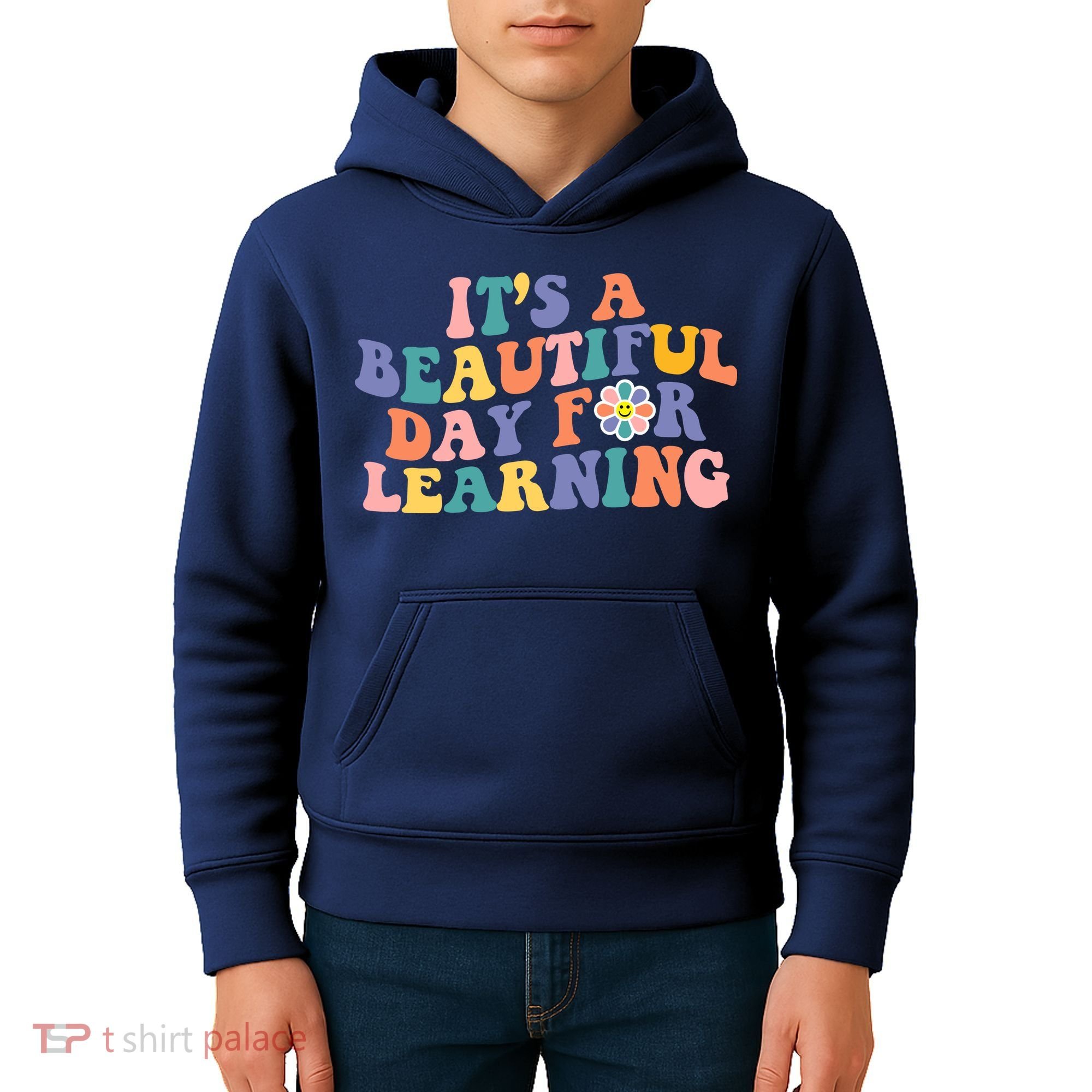 It's A Beautiful Day For Learning Back To School Retro Kids Hoodie