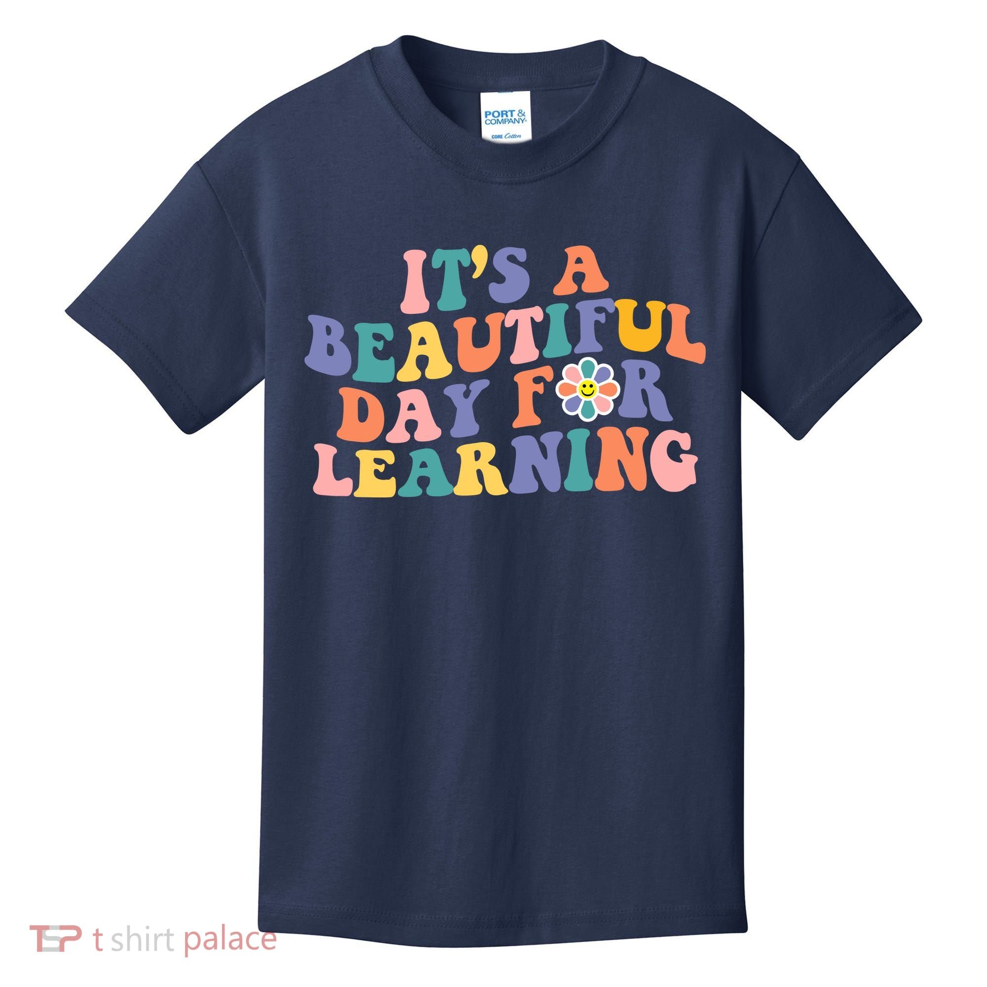 It's A Beautiful Day For Learning Back To School Retro Kids T-Shirt