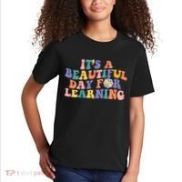 It's A Beautiful Day For Learning Back To School Retro Kids T-Shirt thumb 2