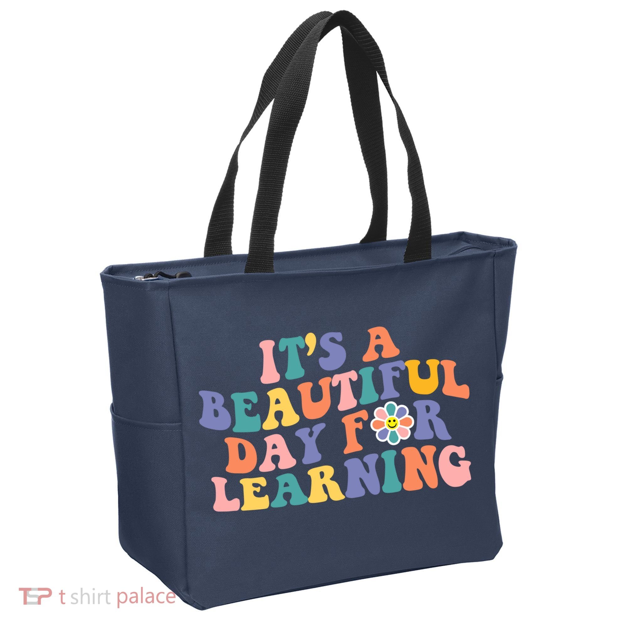 It's A Beautiful Day For Learning Back To School Retro Tote Bag