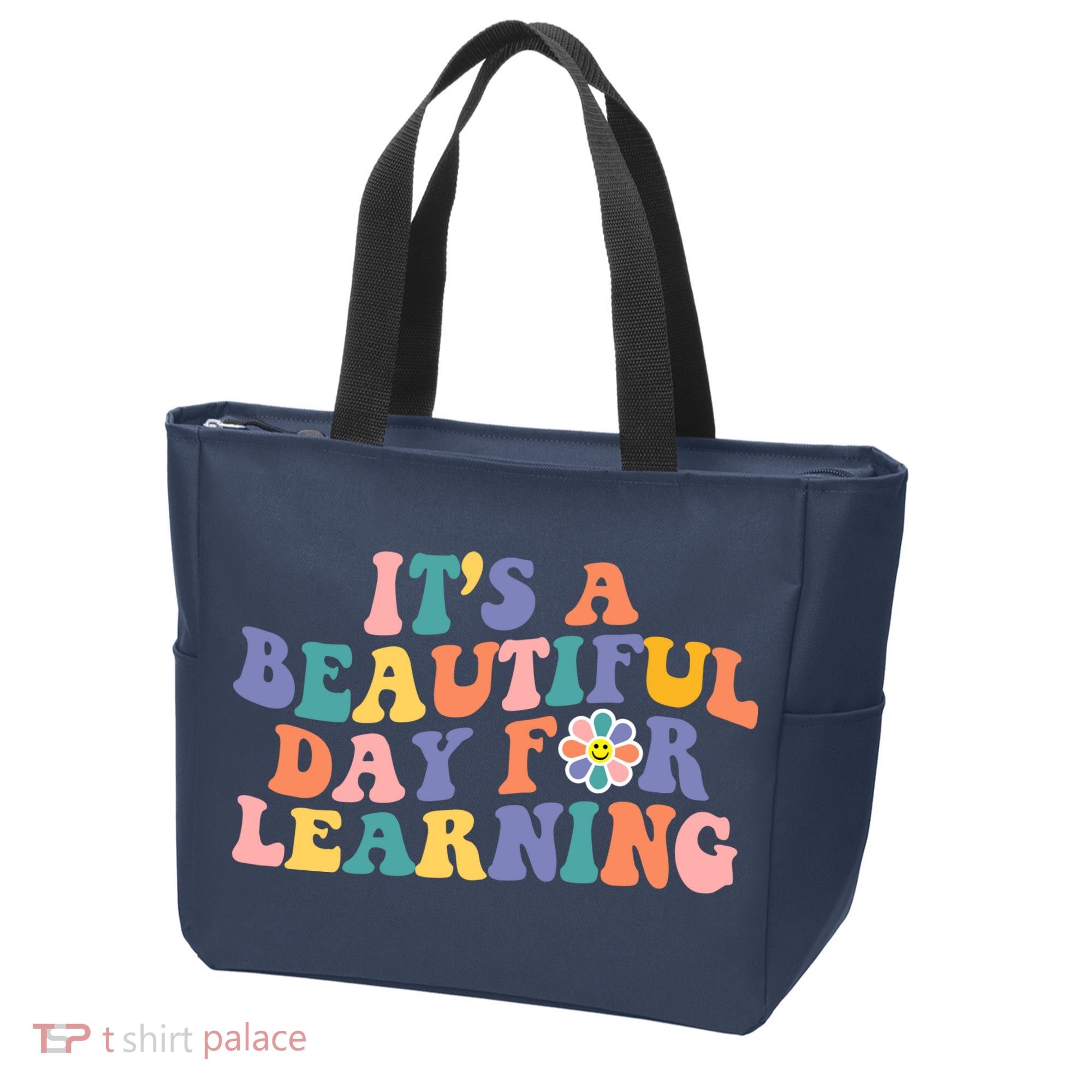 It's A Beautiful Day For Learning Back To School Retro Tote Bag
