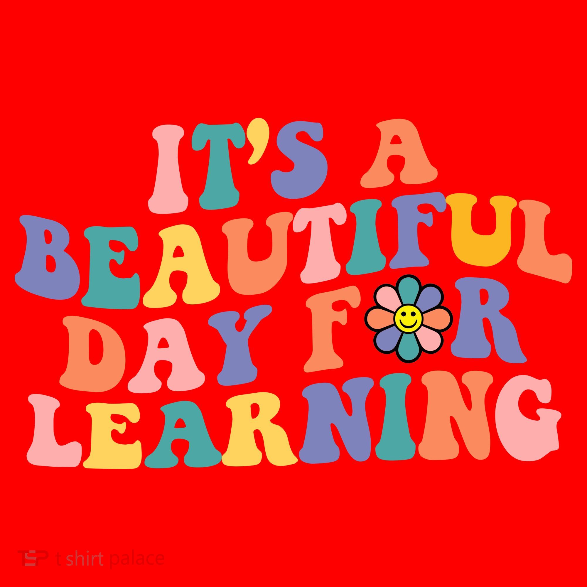 It's A Beautiful Day For Learning Back To School Retro Santa Hat