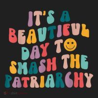 It's A Beautiful Day To Smash The Patriarchy Funny Feminism Golf Towel thumb 3