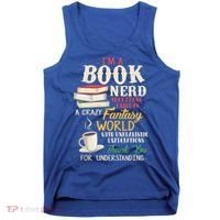 I'm A Book Nerd Gift Book Lover Gift Literature Funny Gift Tank Top thumb 0