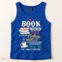 I'm A Book Nerd Gift Book Lover Gift Literature Funny Gift Tank Top thumb 2