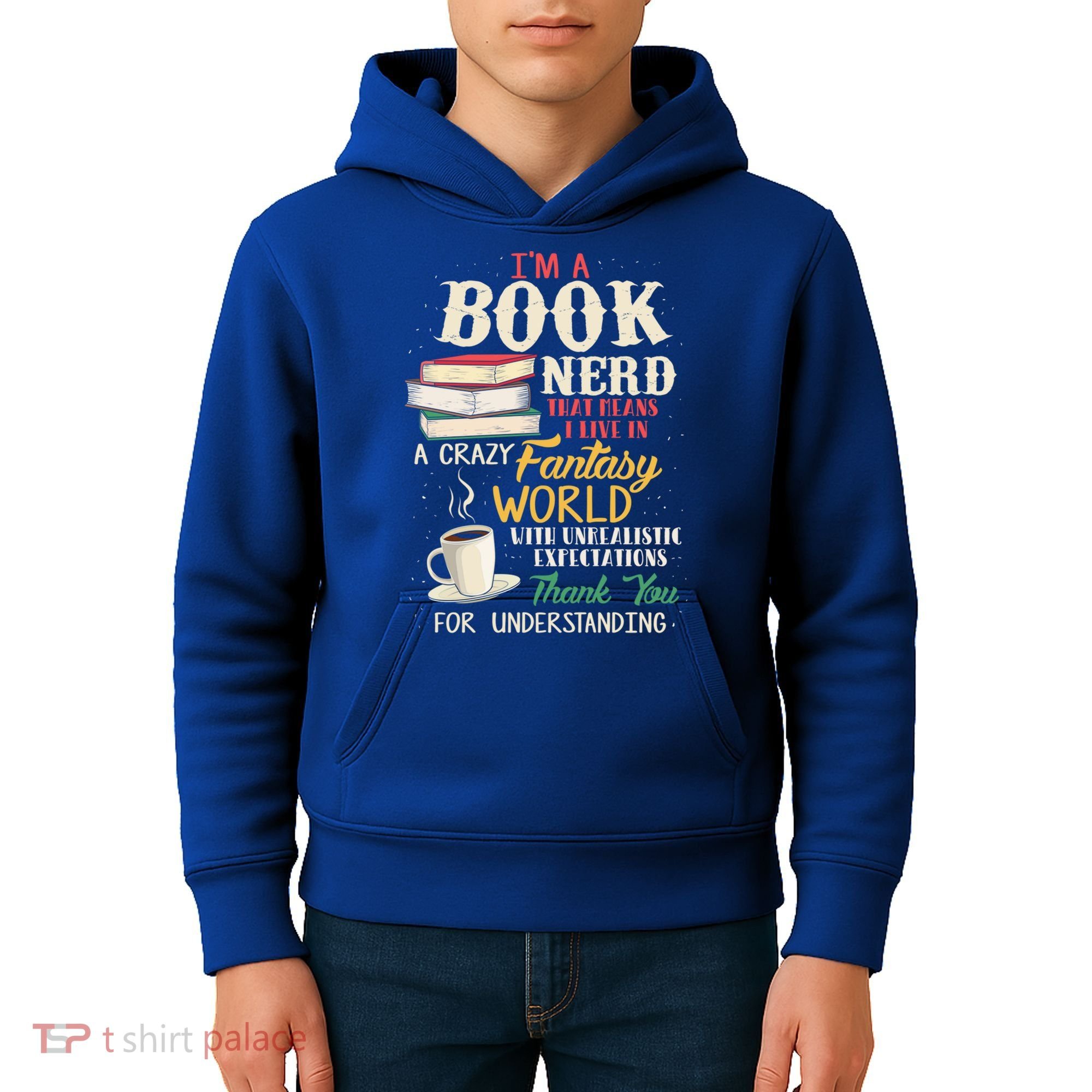 I'm A Book Nerd Gift Book Lover Gift Literature Funny Gift Kids Hoodie