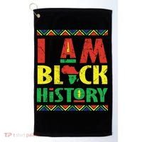 I Am Black History African American Pride Golf Towel thumb 0