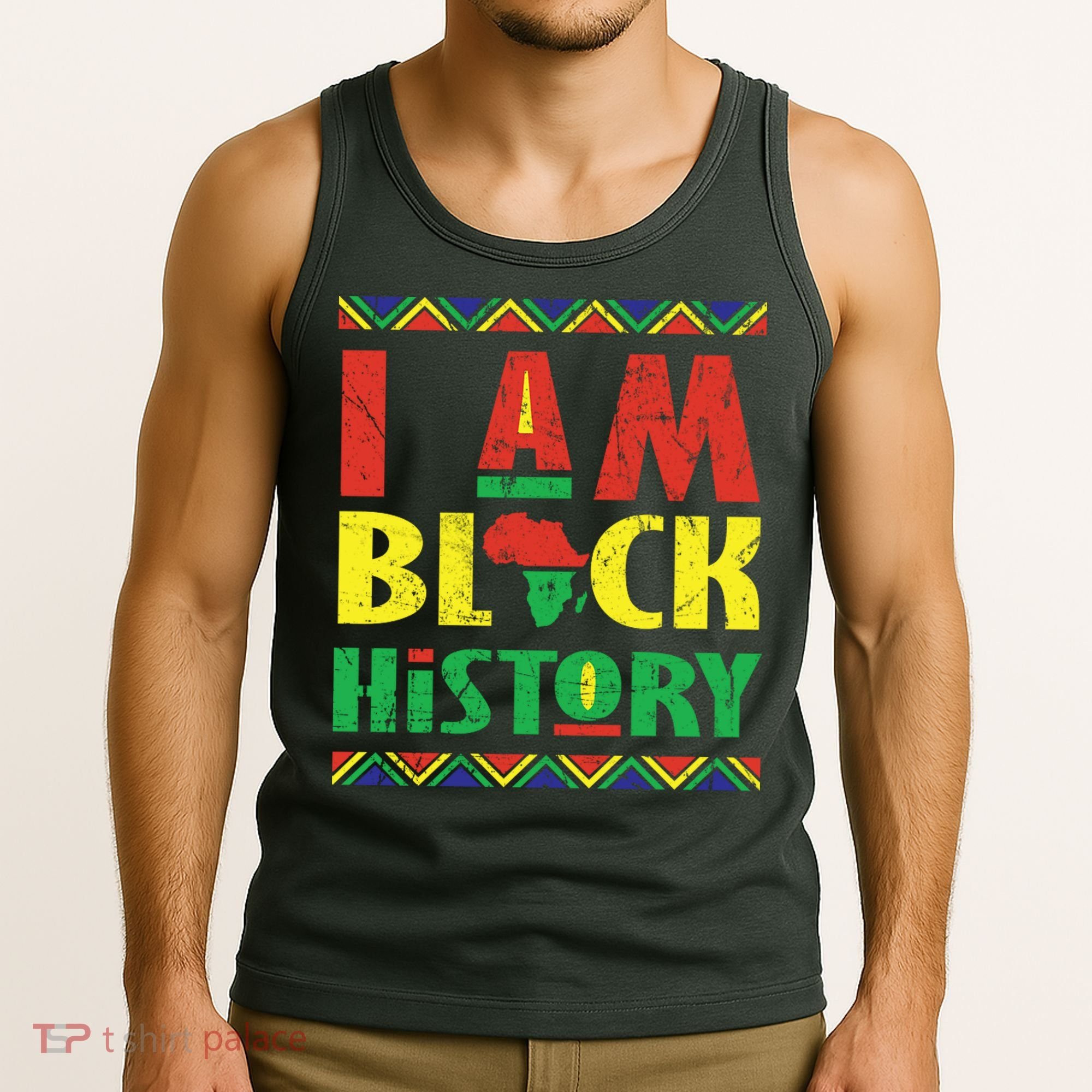 I Am Black History African American Pride Tank Top